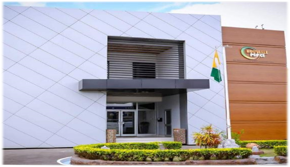 Entrée du centre de formation Egis Forhom à Abidjan en cote d'ivoire